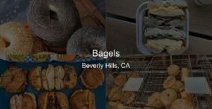 Bagels in Beverly Hills, CA Photo