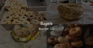 Bagels in Boulder, CO Photo