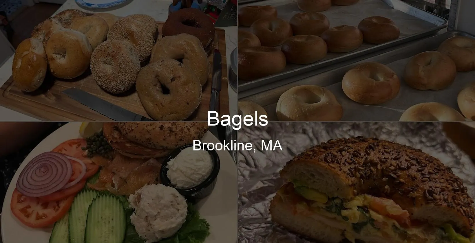 Bagels in Brookline, MA Photo