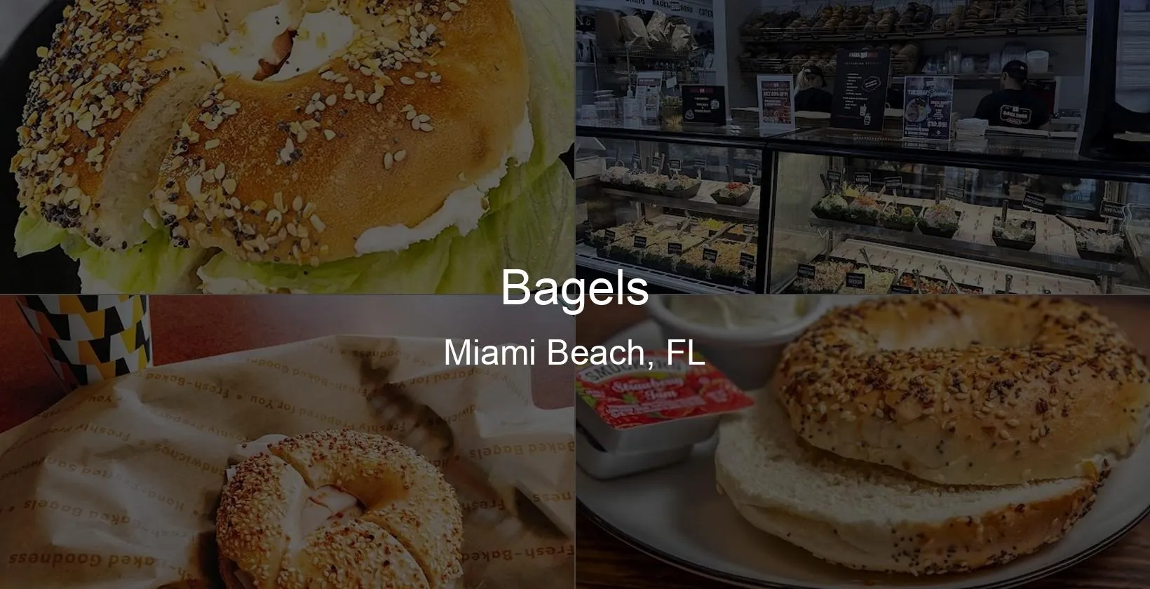 Bagels in Miami Beach, FL Photo