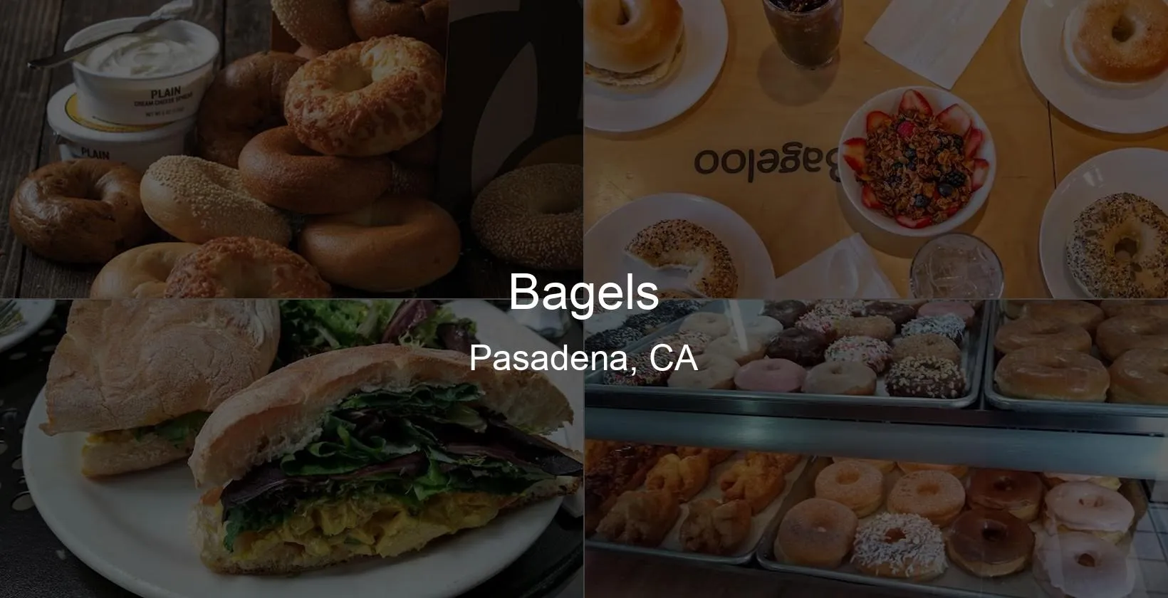 Bagels in Pasadena, CA Photo