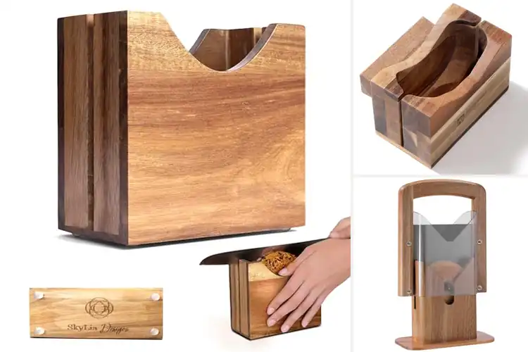 Detailed view of 8 Best Acacia Bagel Slicers for Perfect Easy Cuts