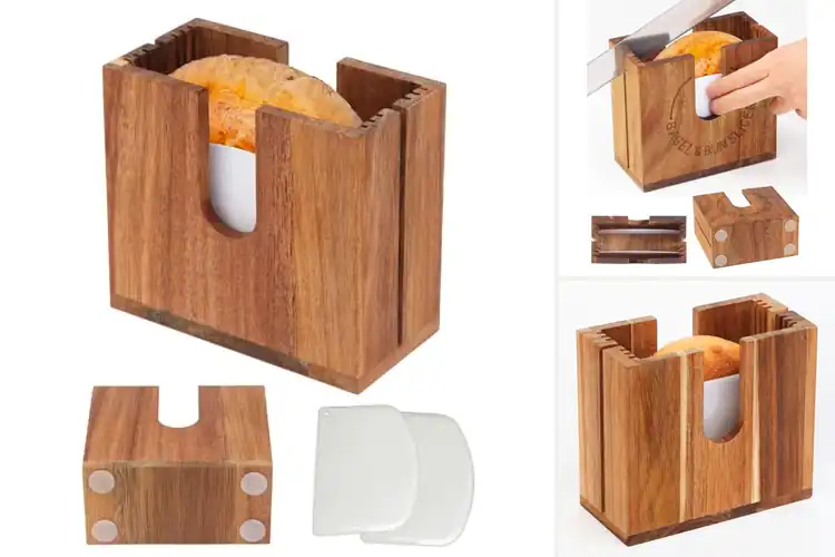 Detailed view of 10 Best Adjustable Bagel Holders for Safe & Easy Slicing