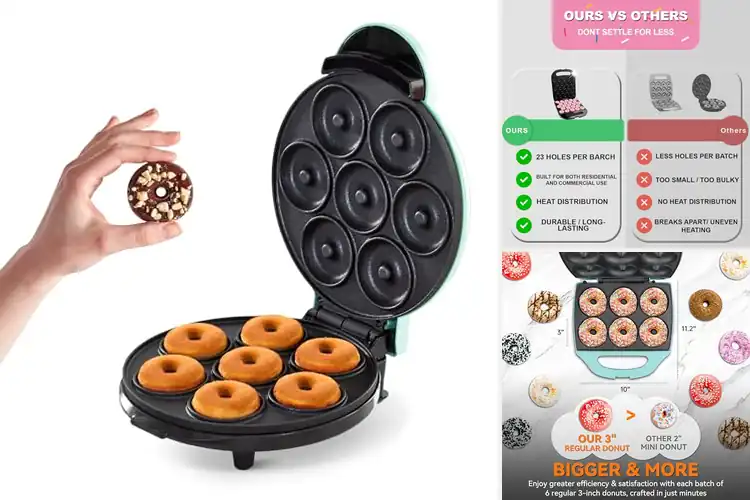Detailed view of 10 Best At Home Donut Makers