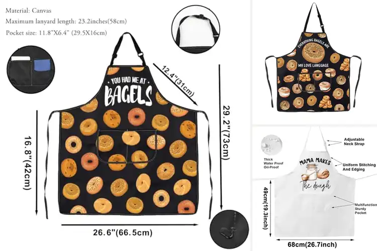 Detailed view of 5 Best Bagel Aprons for Flawless Baking & Clean Hands
