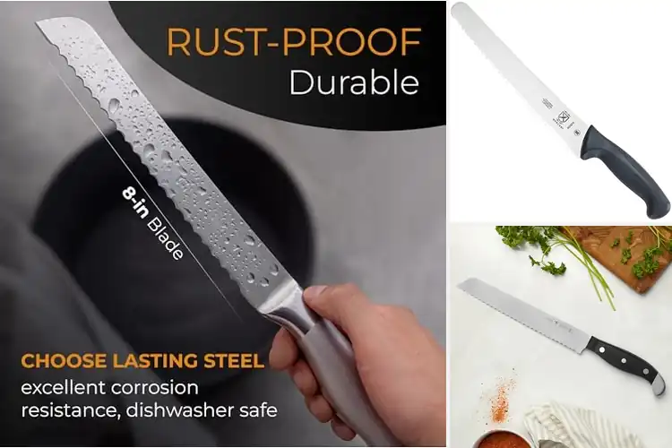 Detailed view of 10 Best Bagel Bread Knives for Effortless Slicing