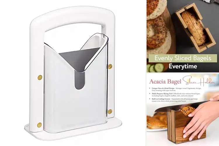 Detailed view of 10 Best Bagel Cutting Guides for Safe, Easy Slicing