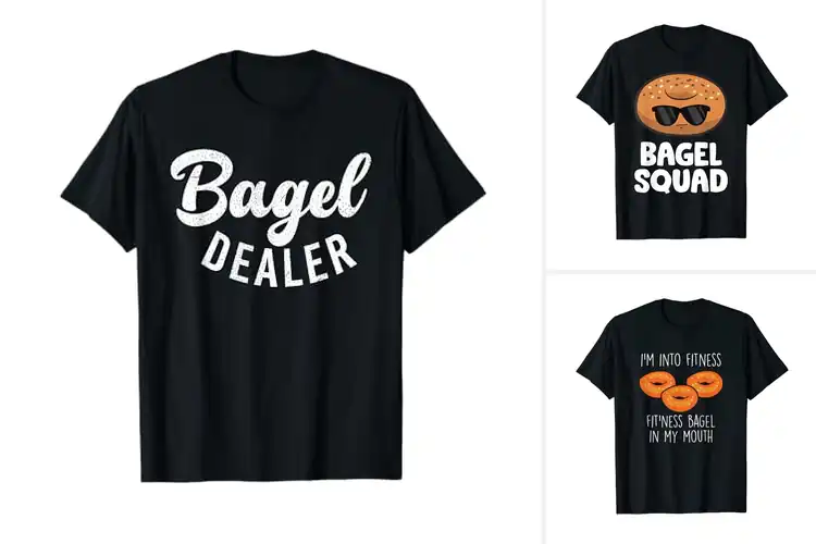 Detailed view of 10 Best Bagel T-Shirts to Wear Your Love Proudly