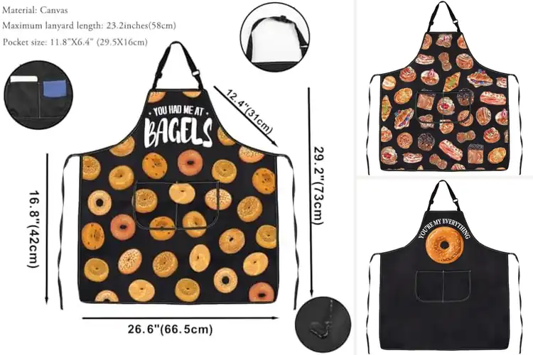 Detailed view of 10 Best Bagel Tasting Aprons for Mess-Free Enjoyment