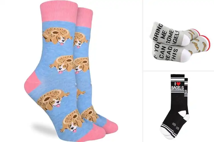 Detailed view of 9 Best Bagel Themed Socks for Fun, Comfort & Style