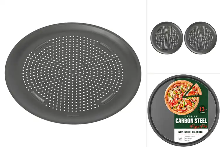 Detailed view of Best Carbon Steel Pizza Pan