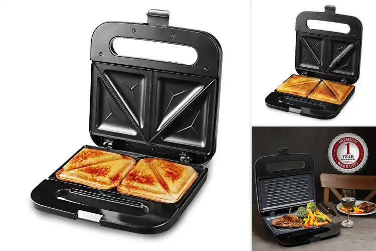 Detailed view of 10 Best Compact Sandwich Makers for Quick Meals