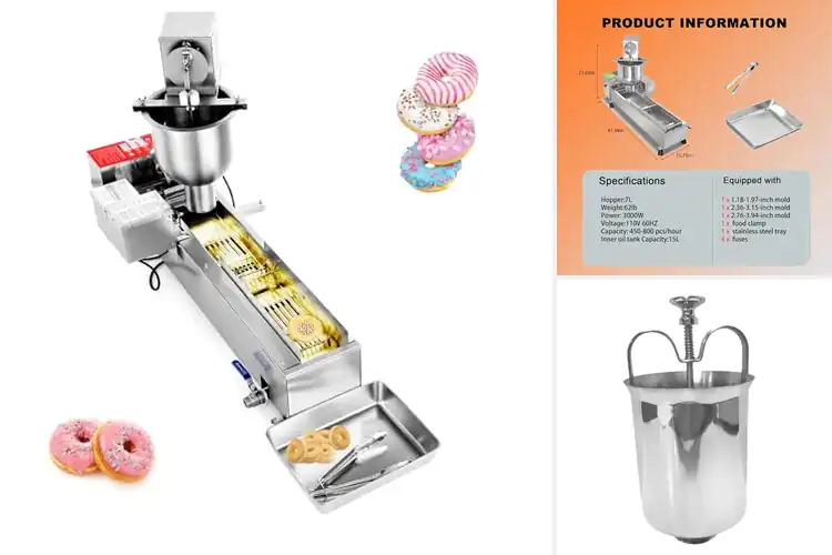 Detailed view of 10 Best Donut Maker For Bakeries: Fry Perfect Donuts Fast