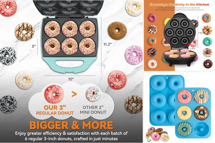 Detailed view of 10 Best Donut Makers For Home Baking: Easy, Tasty Donuts