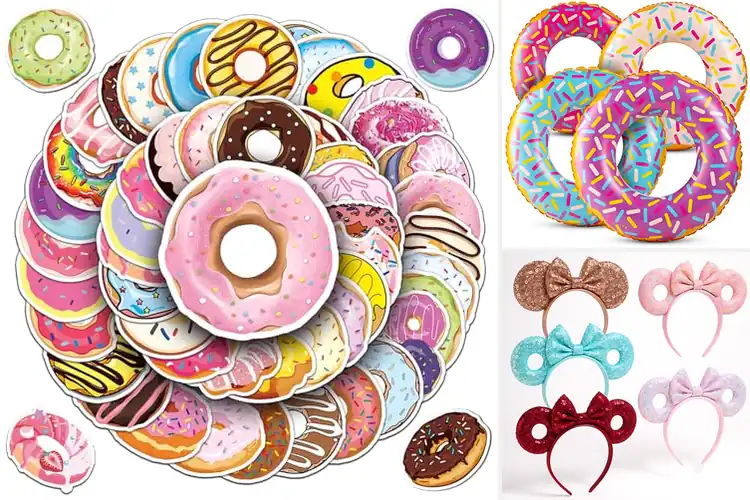 Detailed view of 9 Best Donut Party Accessories: Sweetest Decor