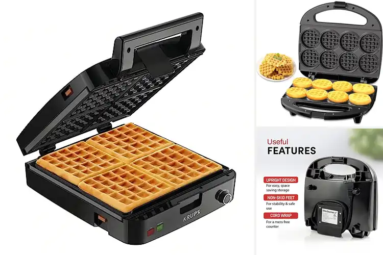 Detailed view of 10 Best Family Waffle Machines for Quick Fun Breakfasts