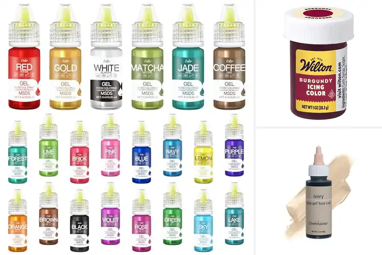 Detailed view of Best Fondant Colorings