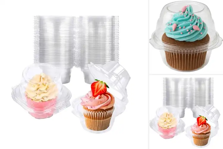 Detailed view of Best Individual Cupcake Containers: Keep Treats Fresh & Neat