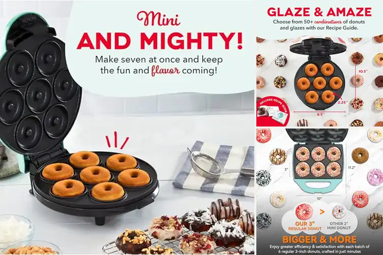 Detailed view of 10 Best Non-Stick Doughnut Machines: Easy Bake