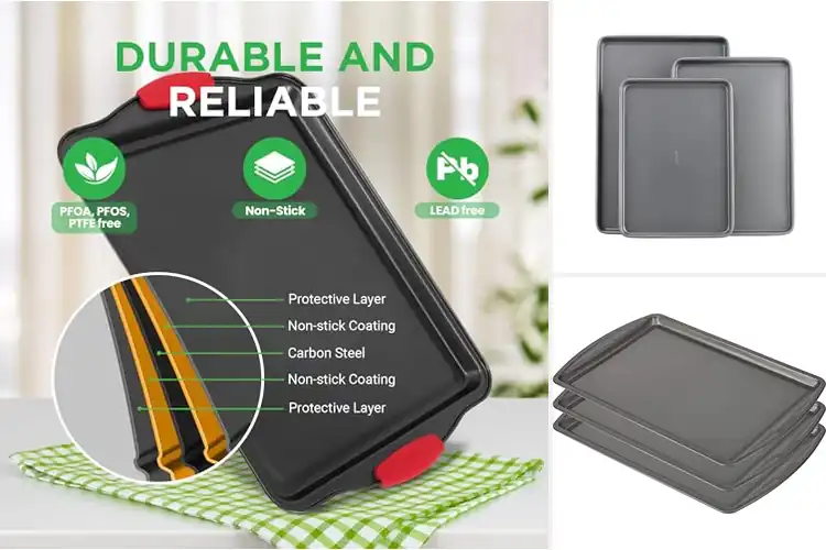 Detailed view of Best Nonstick Oven Pans: Bake Like a Pro with Ease