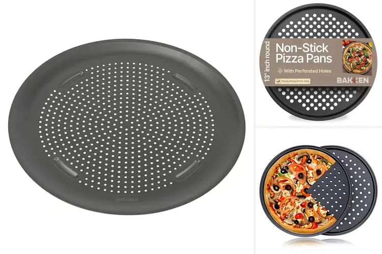 Detailed view of Best Perforated Pizza Pan For Crispness