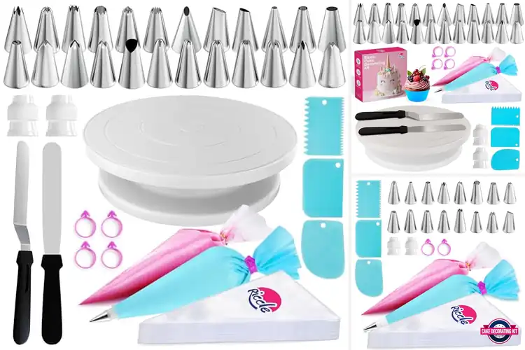Detailed view of Best Riccle Decorating Kit: 6 Easy, Fun Cake Kits for All