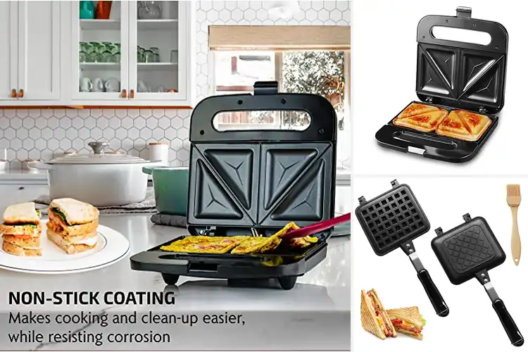 Detailed view of 10 Best Sandwich Makers: Crispy & Quick