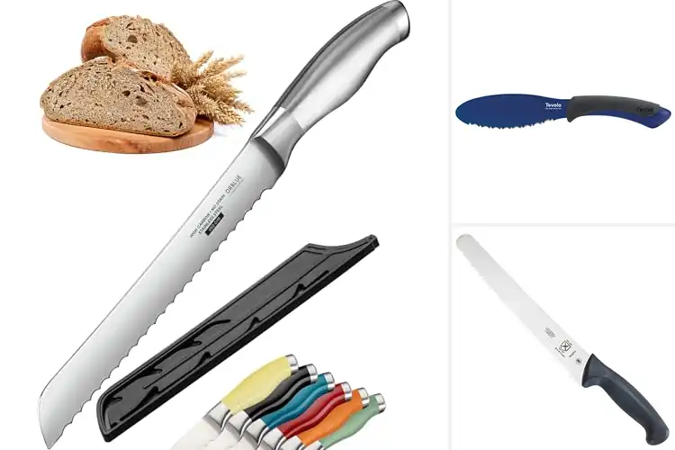 Detailed view of 10 Best Serrated Bagel Knives for Perfect Slices