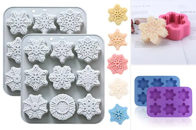 Detailed view of Best Snowflake Soap Molds for Stunning, Easy DIY Crafts