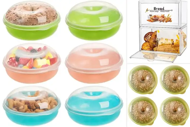 Detailed view of 10 Best Stackable Bagel Containers for Freshness & Space
