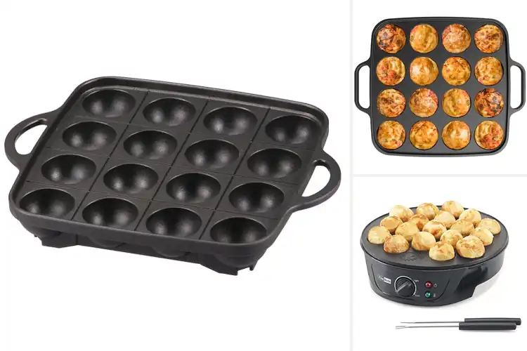 Detailed view of 10 Best Takoyaki Pans for Perfect Golden Balls at Home