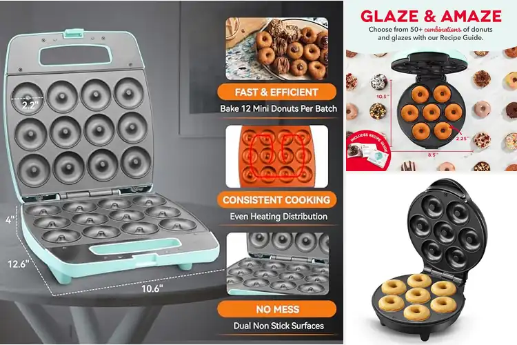 Detailed view of 10 Best Twelve Mini Donut Makers: Home Donuts Now