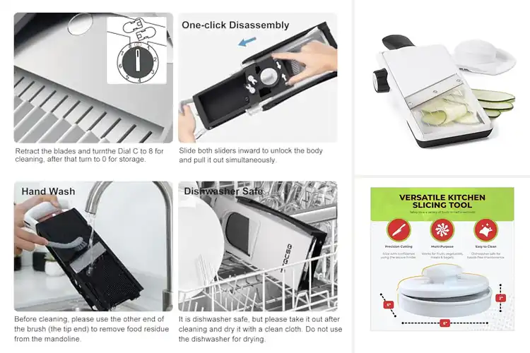 Detailed view of 10 Best Wipeable Slicers That Cut Prep Time in Half
