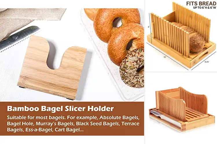Detailed view of 4 Best Wooden Bagel Slicers for Safe, Easy Cutting